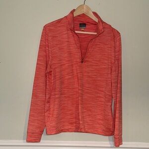 Greg Norman Collection Coral Quarter-Zip Sweatshirt Size Small